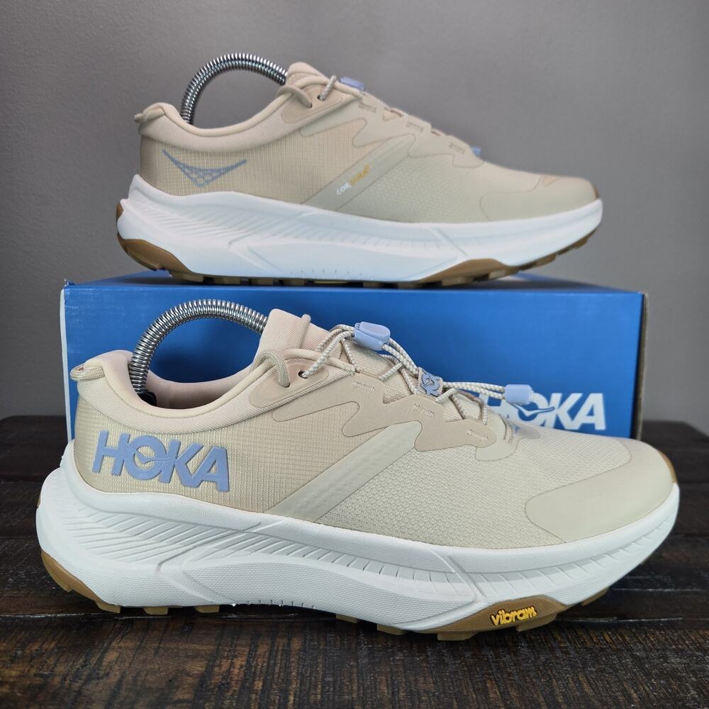 NEW Hoka One One Transport Womens Size 9.5B Running Shoes 1123154 OKLB Cream